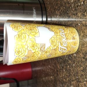 Starbucks ceramic travel mug - Yellow Rose of Texas